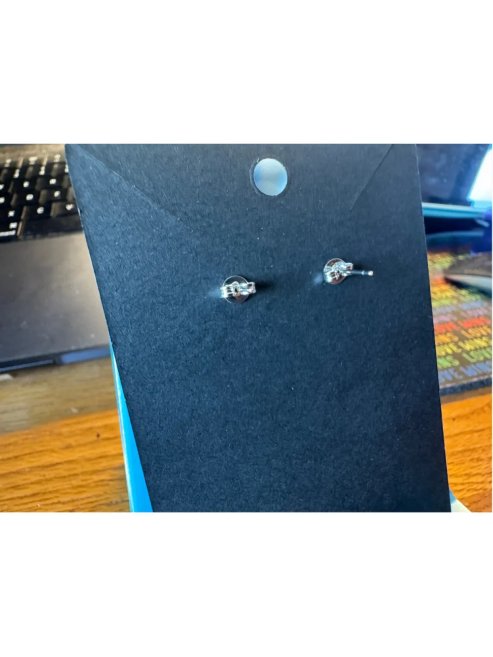 Moissanite Serling Silver 925 Stud Earrings & GRA Certificate - Brand New